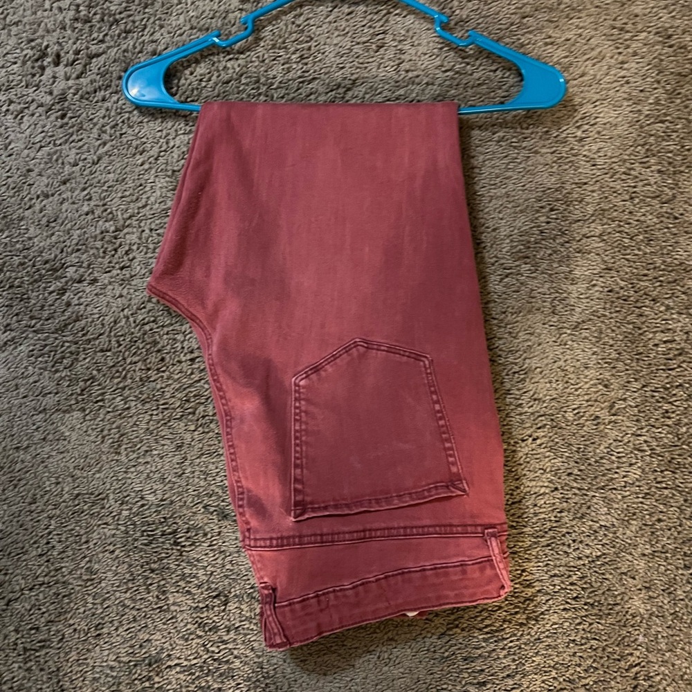 Dark pink pants